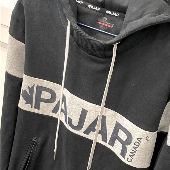 *NEW* PAJAR Canada Black and Gray Pullover Hoodie - Picture 6 of 13